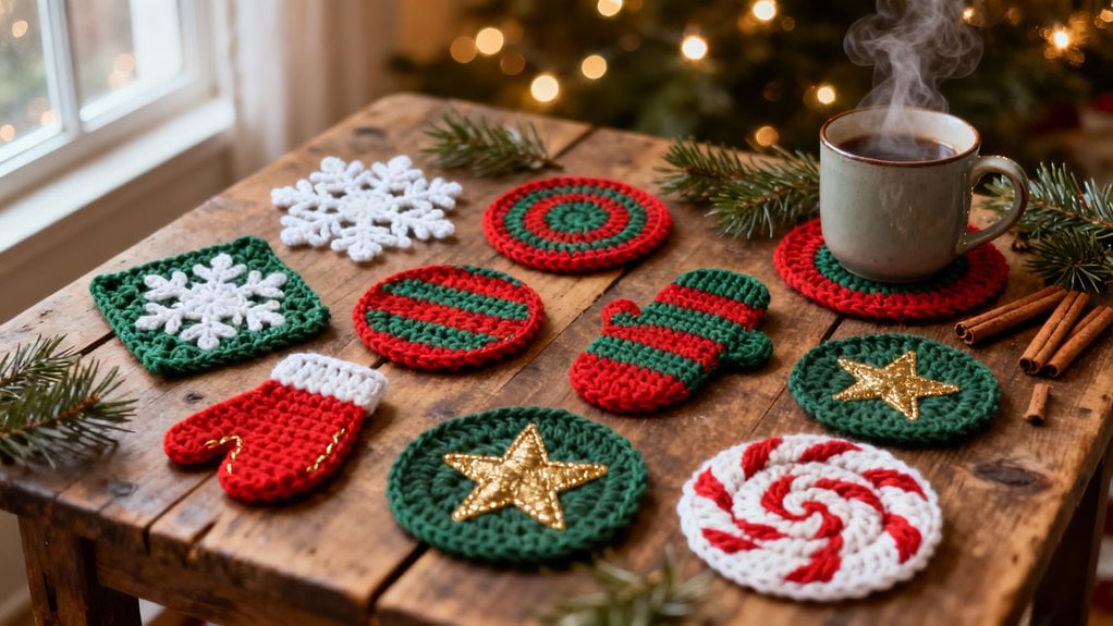 10 Best Holiday Crochet Coasters For Cozy Sips