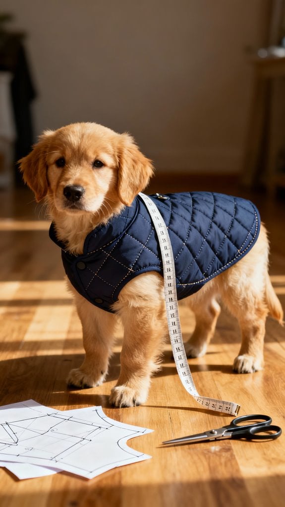 custom dog coat measurements