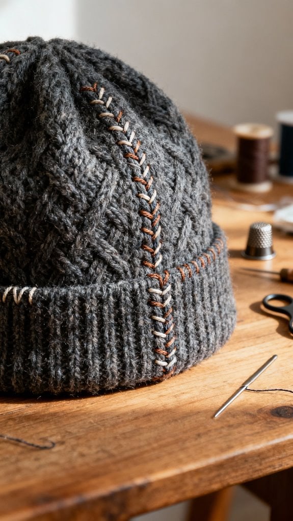 durable decorative beanie design