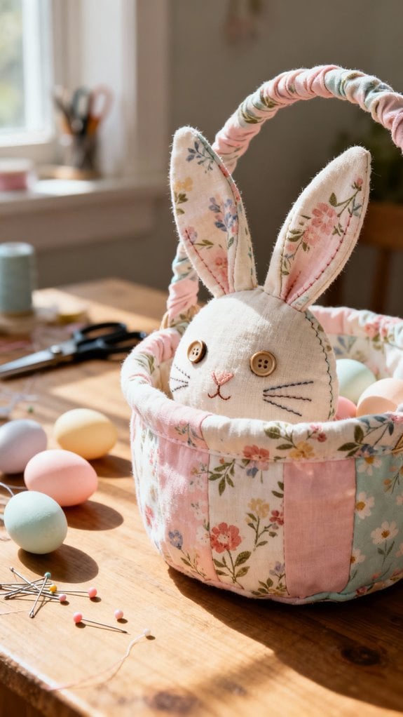 easter fabric basket tutorial