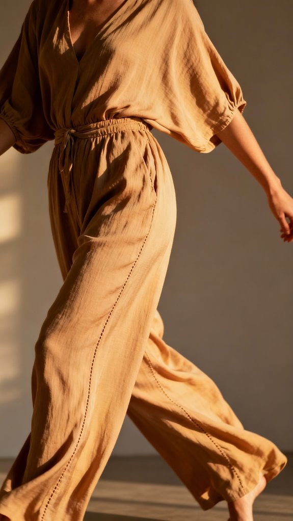 effortless flowing viscose jumpsuit