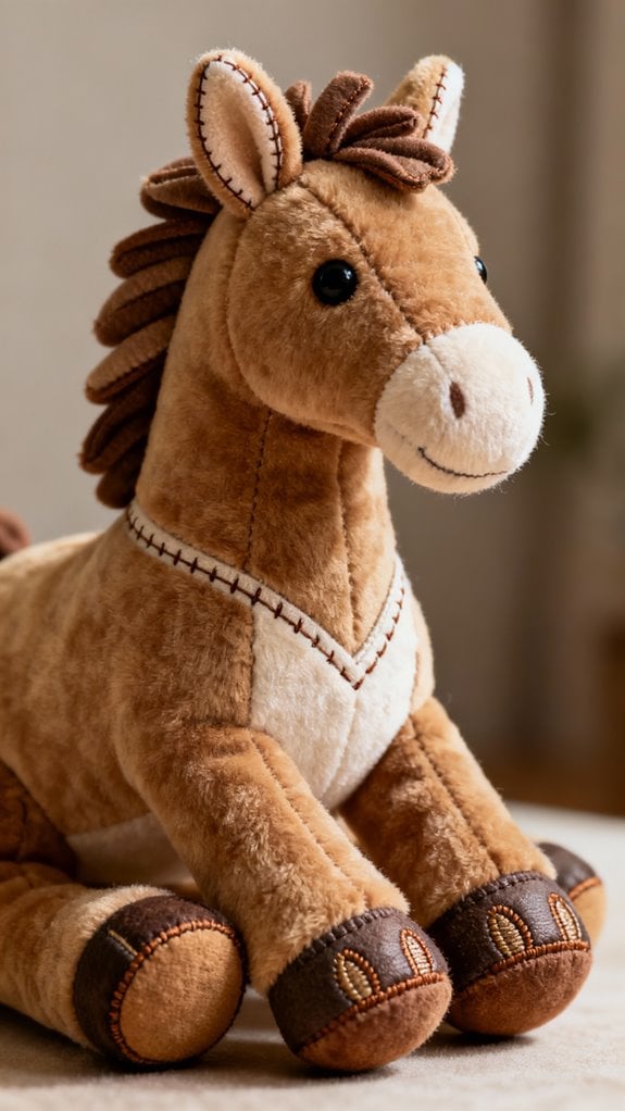 gusseted plush horse creation