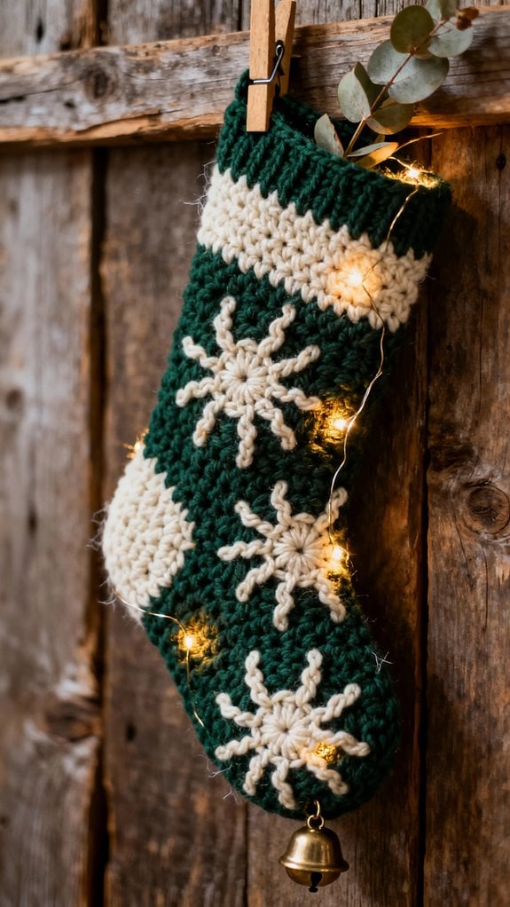 handcrafted rustic christmas stockings