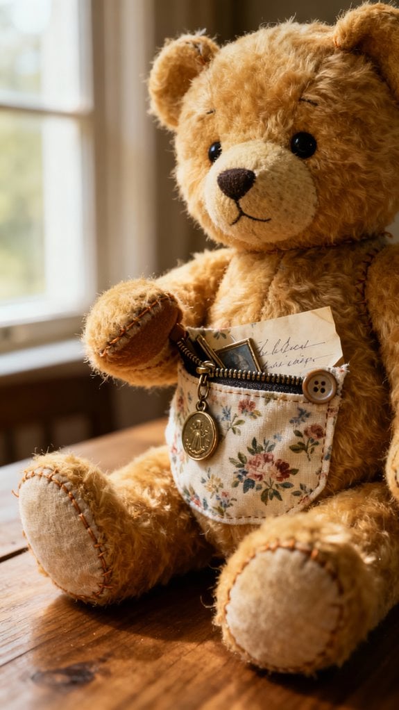 hidden pocket teddy bear