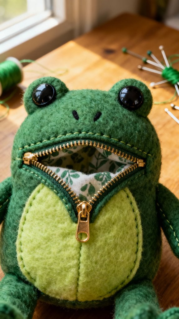 interactive frog plush toy