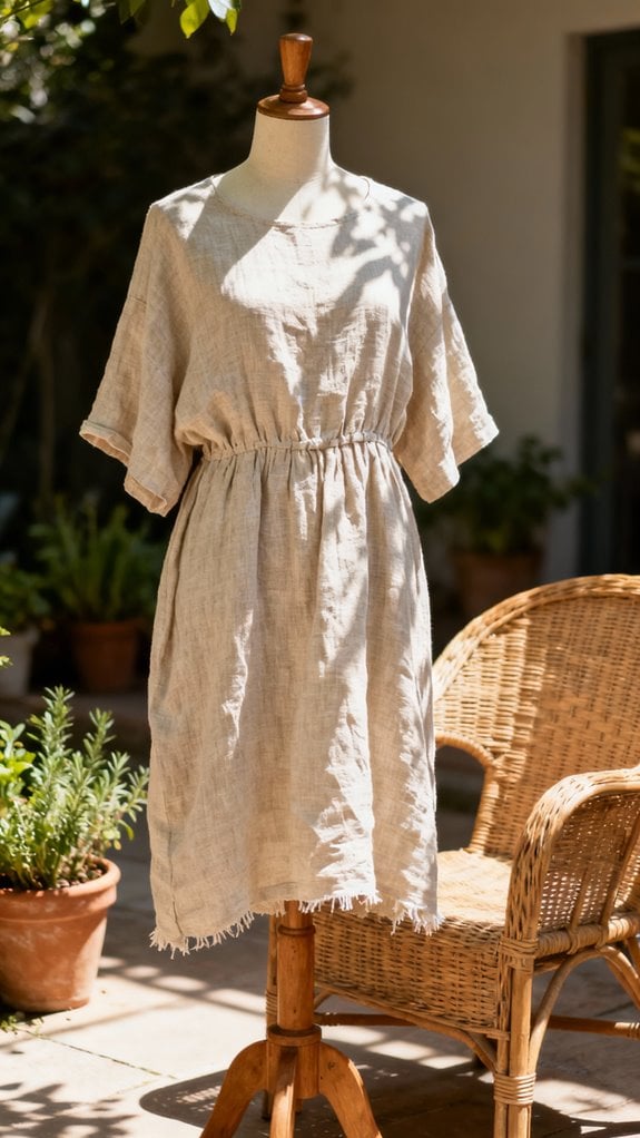 linen blend summer tunic