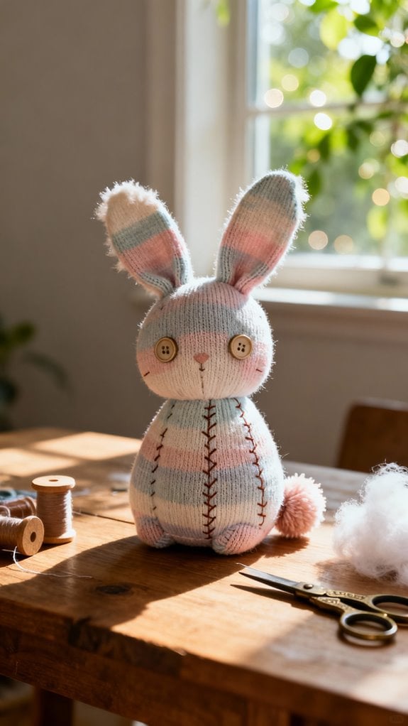 no sew sock bunny craft