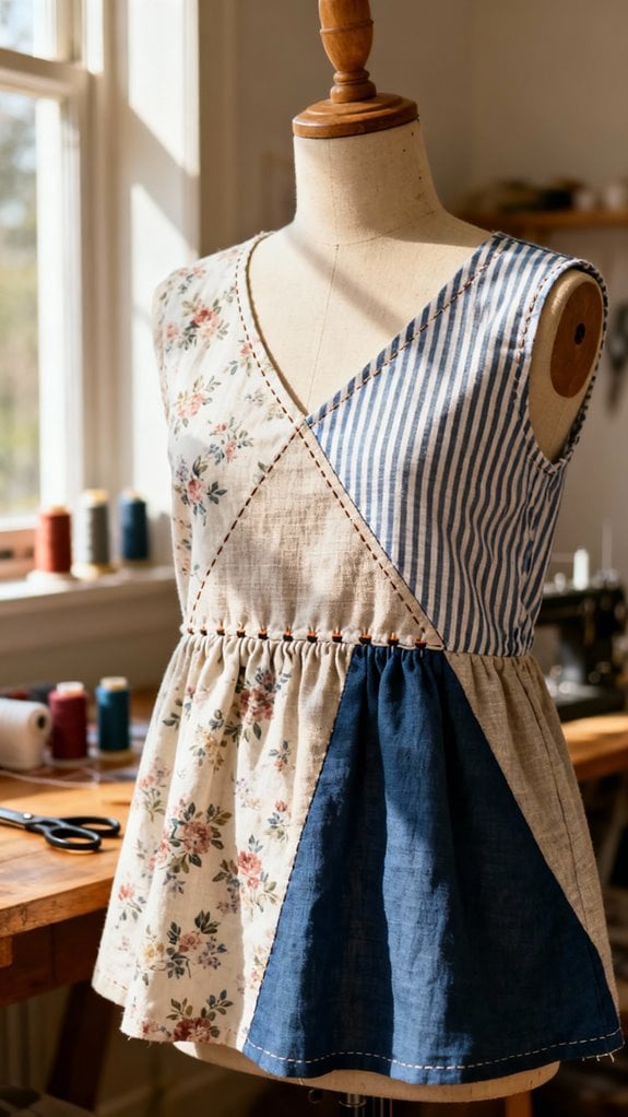 patchwork babydoll construction techniques