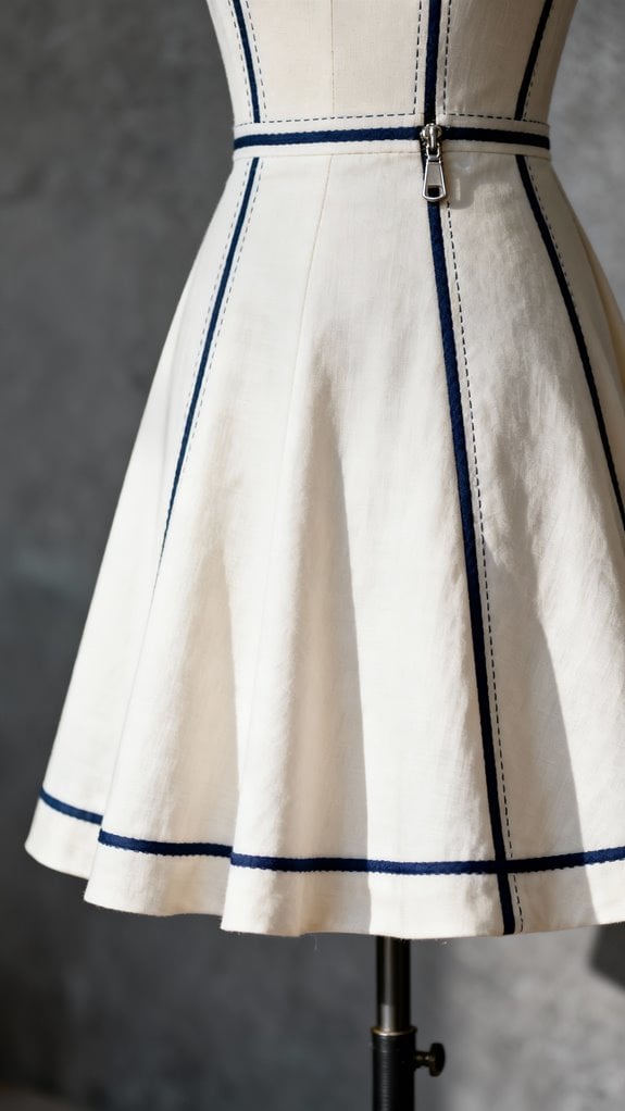 piping enhances a line dresses