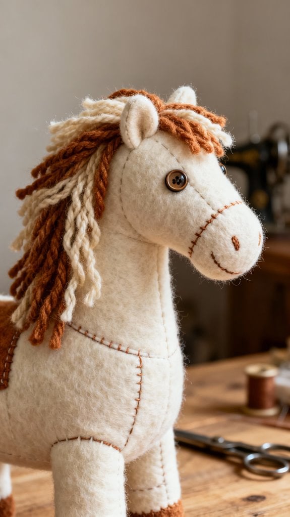 plush horse sewing guide