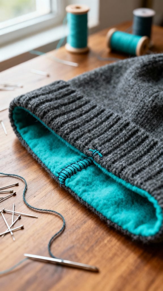 reversible beanie sewing project