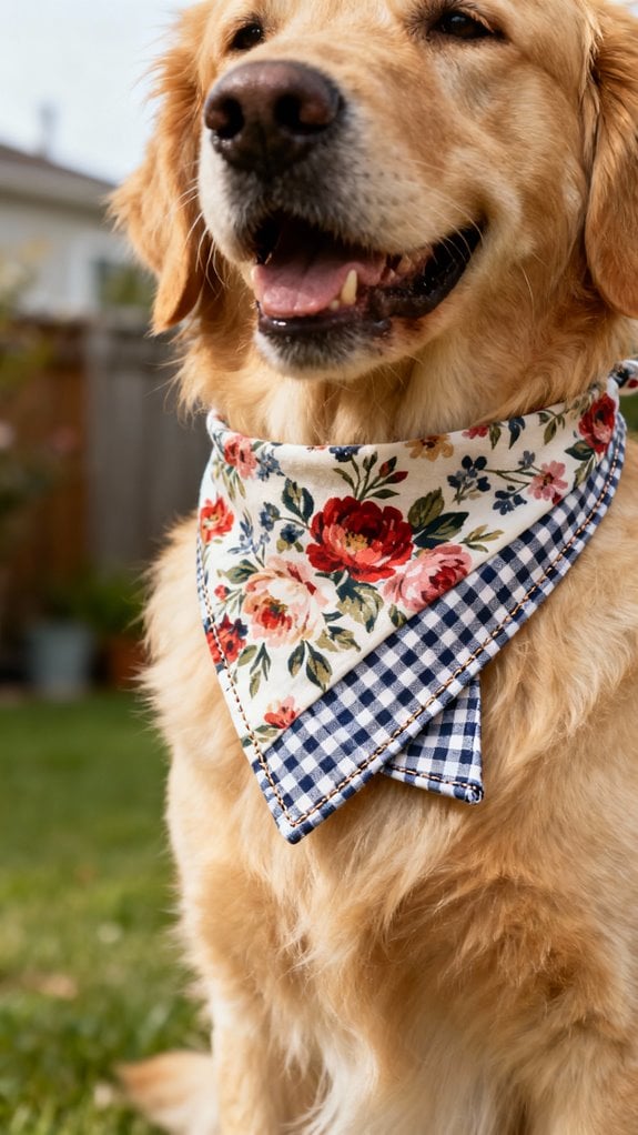 reversible triangle dog bandana