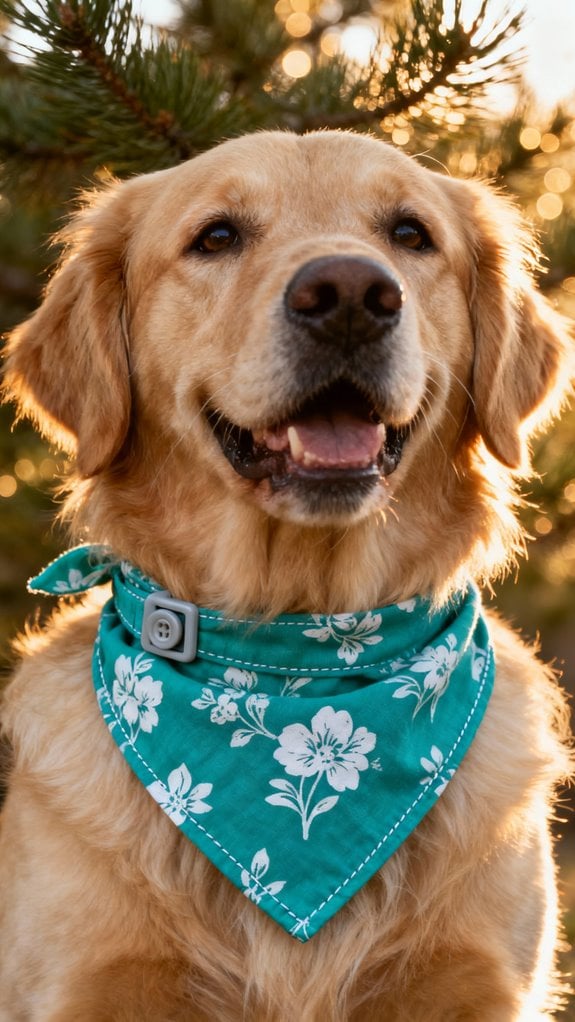 snap on dog bandanas diy