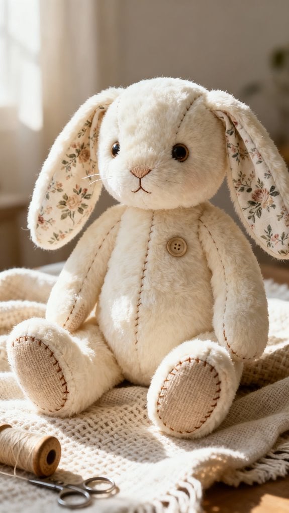 soft cuddly customizable bunny