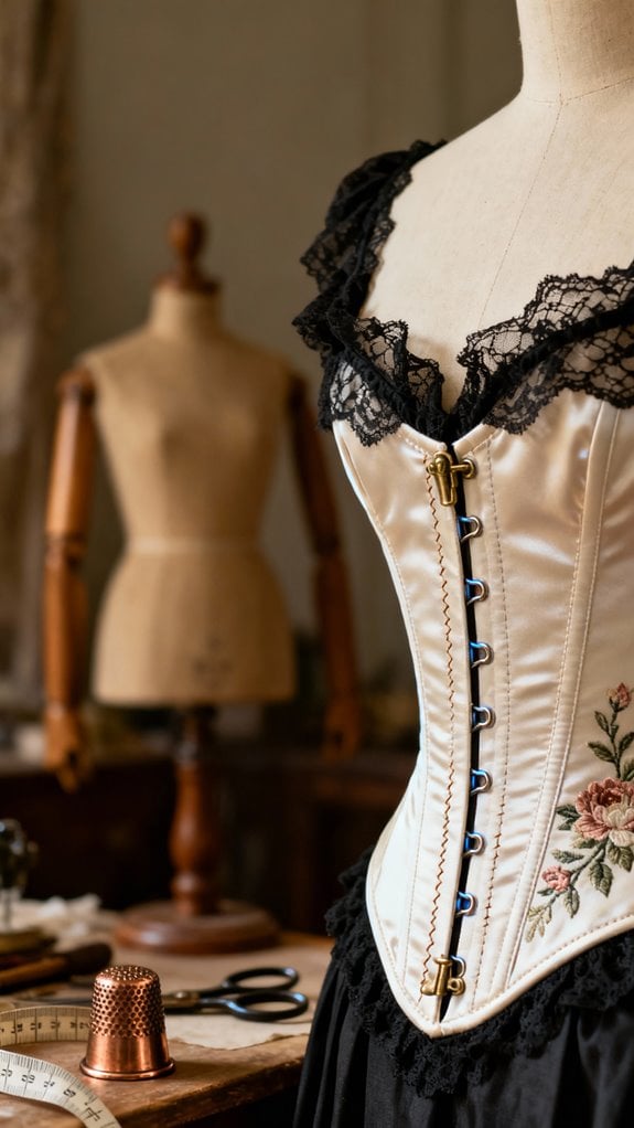 victorian underbust corset sewing