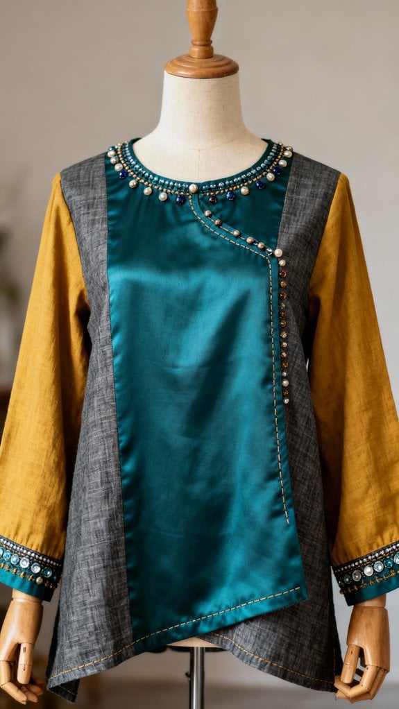 wearable art tunic creation