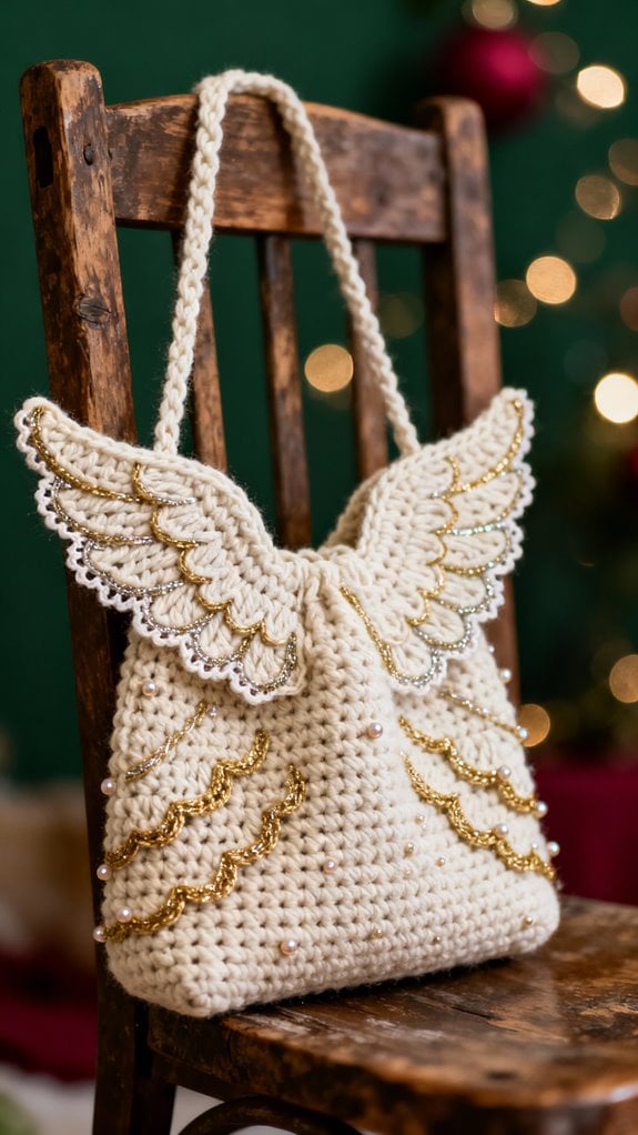 angel wings holiday bag