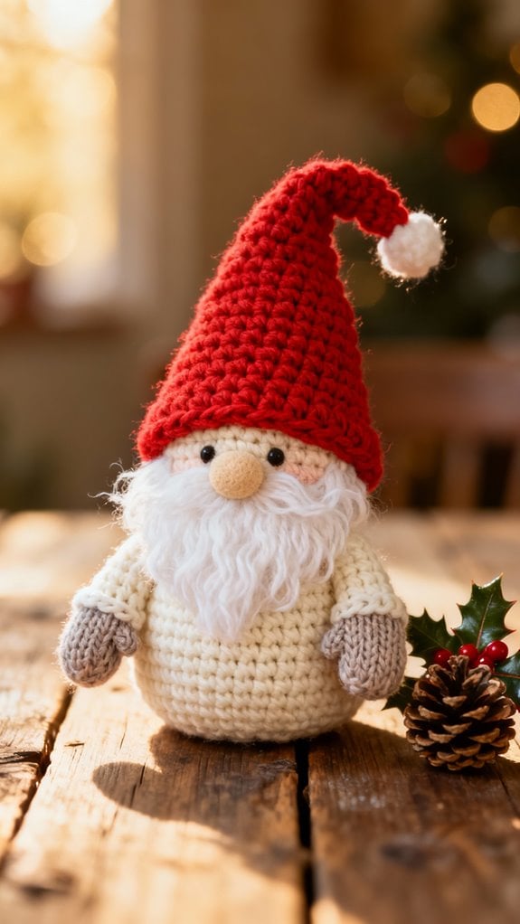 beginner friendly gnome crochet pattern