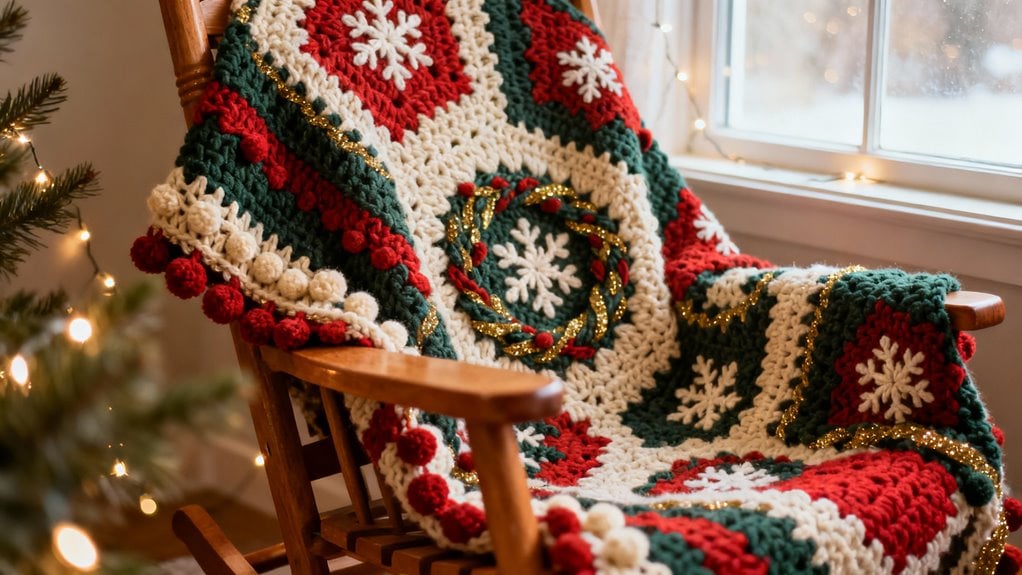 22 Amazing Christmas Crochet Blanket You Will Love!