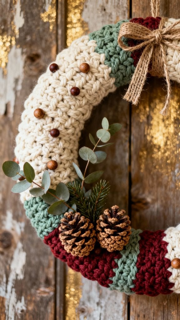 cozy rustic farmhouse wreath