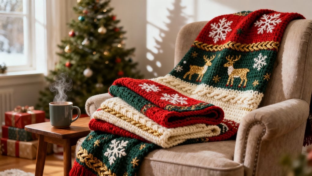 22 Amazing Crochet Christmas Blanket Pattern You Will Love!