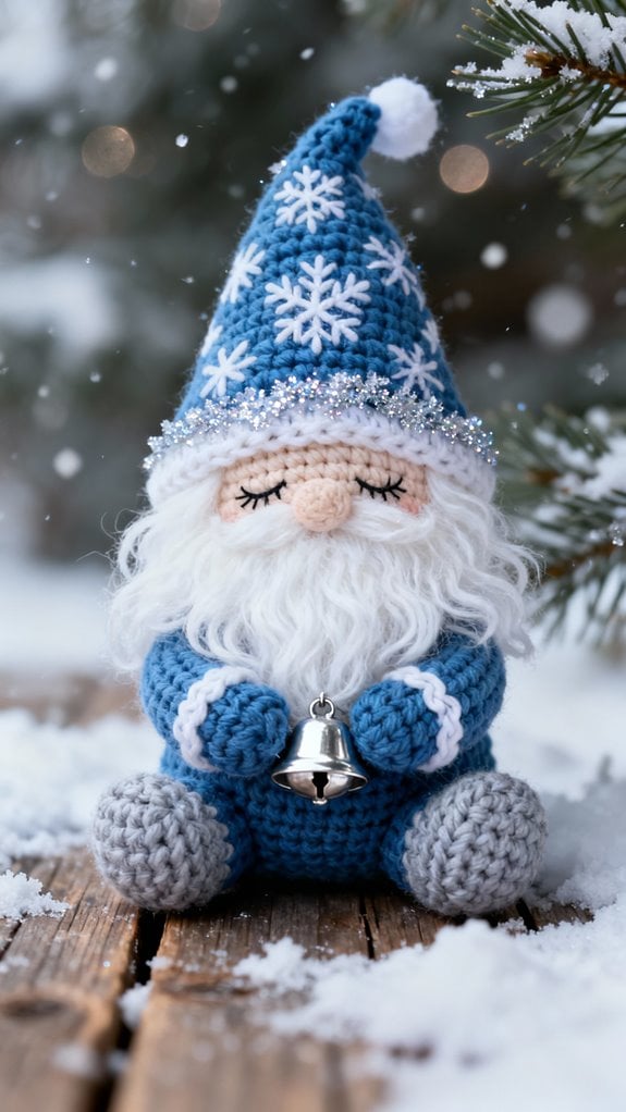 elegant winter gnome decoration