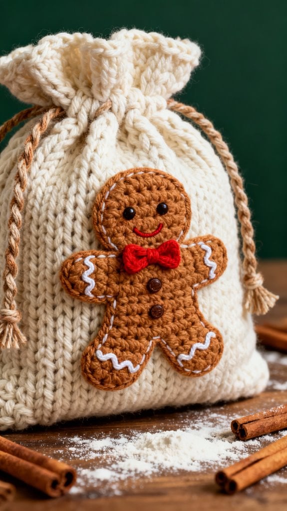 gingerbread man gift bag