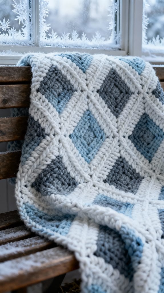 بطانية شتوية هندسية عصرية