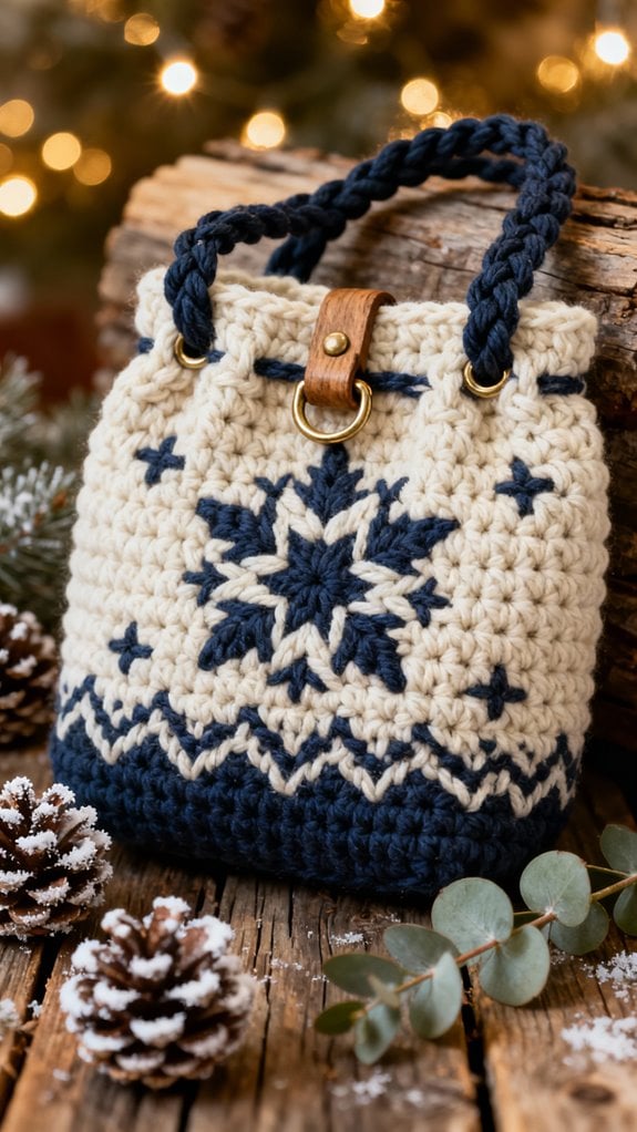 nordic star pattern bag