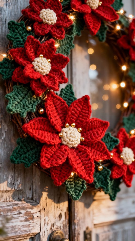 poinsettia wreath crafting guide