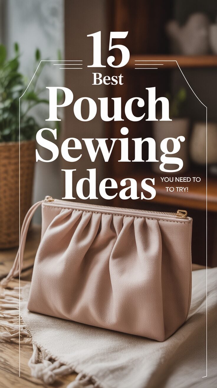 Pinterest pin for 15 Best Pouch Sewing Ideas You Need To Try!