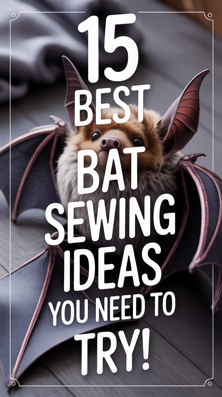 Pinterest pin for 15 Best Bat Sewing Ideas You Need To Try!
