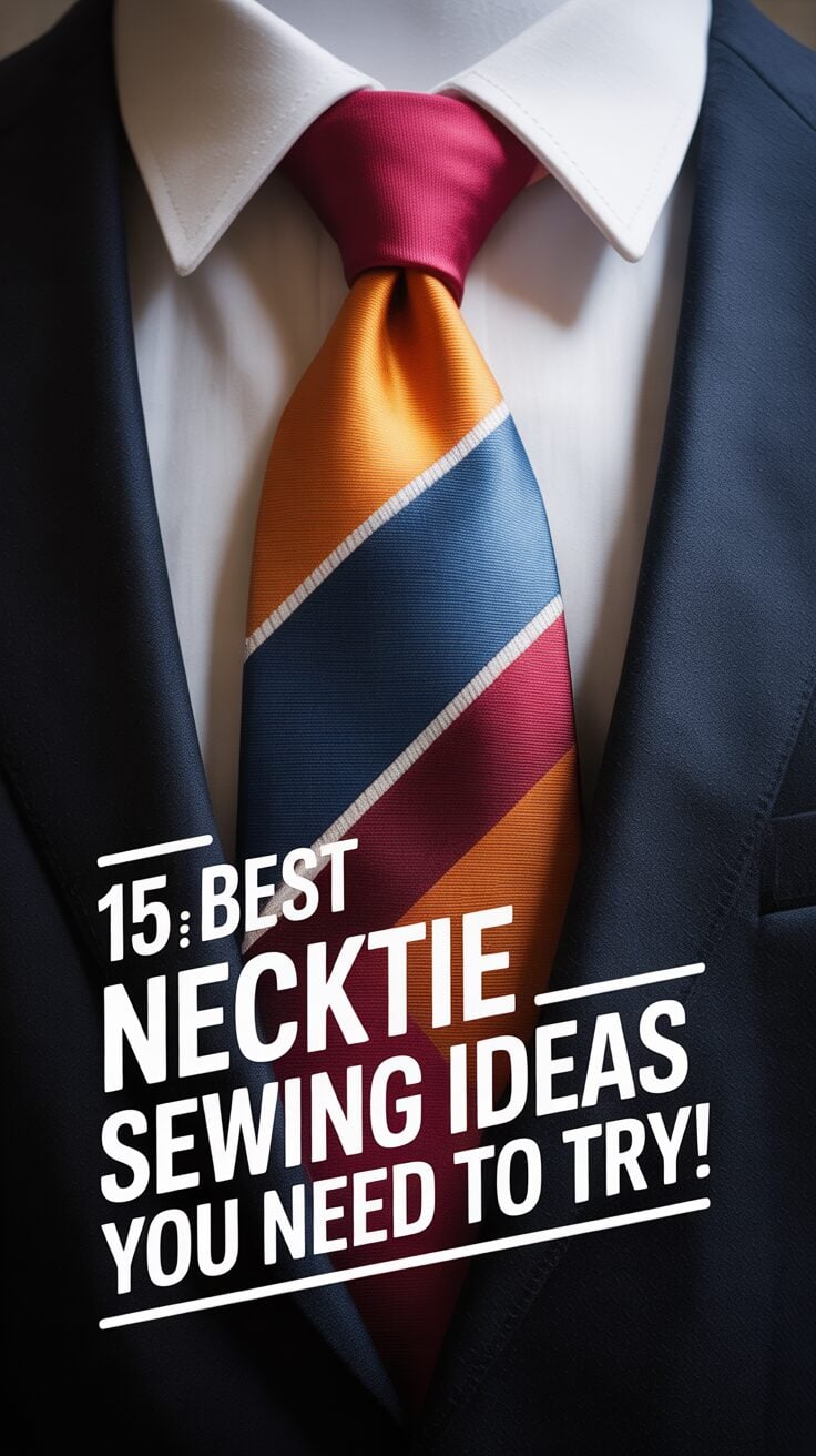 Pinterest pin for 15 Best Necktie Sewing Ideas You Need To Try!